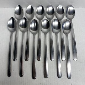 Lot Of 12 Walco Stainless Iced Tea Spoons 18 CR 7.75" Cocktail Flatware